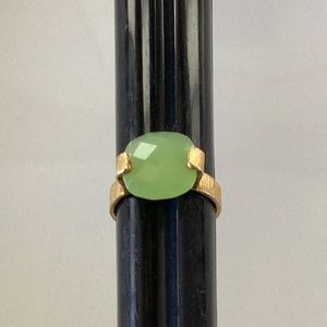 Green Chalcedony Ring